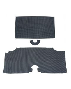 Full Size Chevy Trunk Mat, Houndstooth Pattern, With RubberBacking, Except Wagons, 1960