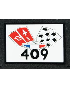 Full Size Chevy Air Cleaner Decal, Turbo-Fire, 409ci/425hp,1962-1964