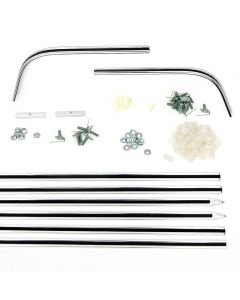 Side Molding Set,2-Door Impala,8-Pcs w/Clips,1966