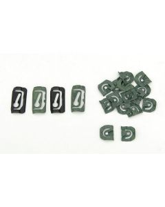 Full Size Chevy Rear Glass Clip Set, 1965-1972