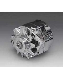 Full Size Chevy Alternator, 140 Amp, With InternalRegulator, Chrome, 1958-1972