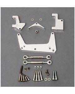 Full Size Chevy Air Conditioning & Alternator Bracket, Small Block, With Water Pump, Polished, 1958-1972