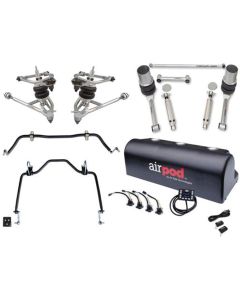 Full Size Chevy Air Ride Suspension, Front & Rear, Ride Tech, Street Challenge System, 1967-1970