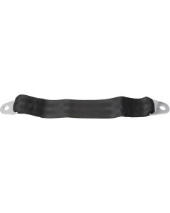 Full Size Chevy Seat Belt Extension, 12", Black, 1958-1972
