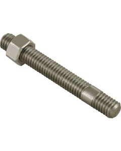 Chevy Exhaust Manifold To Header Pipe Stud & Nut, 3", Stainless Steel, 1955-1957