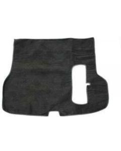 Carpet Trunk Mat,Black Loop,w/Spare Cutout,55-57