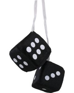 Chevy Fuzzy Dice, Black
