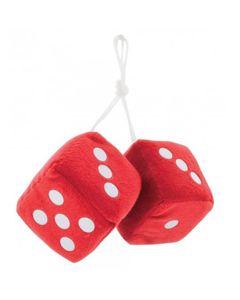 Chevy Fuzzy Dice, Red
