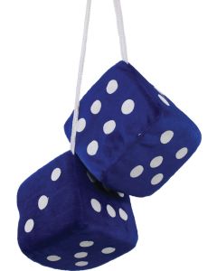 Chevy Fuzzy Dice, Blue