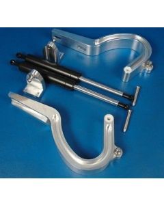 Chevy Sedan Trunk Hinges, Billet Aluminum, Machine Finished, Eddie Motorsports, 1955-1957