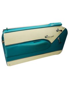 Chevy Preassembled Door Panels With Armrests Installed, BelAir 2-Door Sedan, 1955