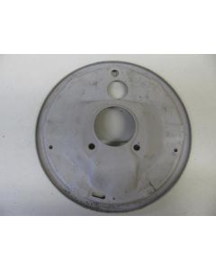 Chevy Front Wheel Backing Plate, Left Side, Used, 1955-1957