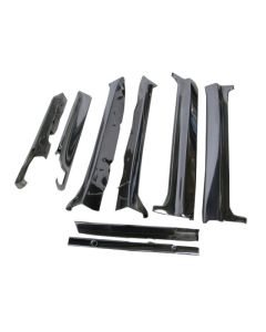 Chevy Stainless Steel Molding Set, Used, Belair Convertible, Vent Window Area, 1955-1957