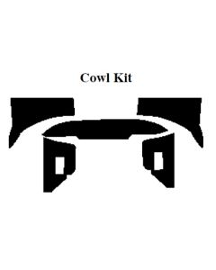 Chevy Insulation, QuietRide, AcoustiShield, Cowl/Dash Kit, Convertible, 1955