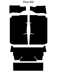 Chevy Insulation, QuietRide, AcoustiShield, Floor Kit, Convertible, 1955