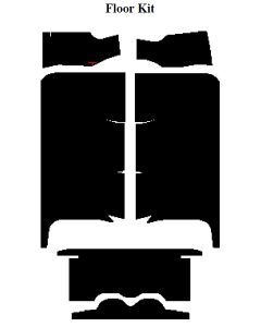 Chevy Insulation, QuietRide, AcoustiShield, Floor Kit, Nomad, 1955