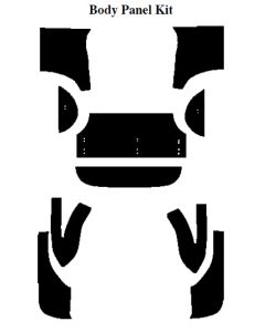 Chevy Insulation, QuietRide, AcoustiShield, Body Panel Kit,Coupe, 1955
