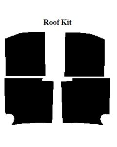 Chevy Insulation, QuietRide, AcoustiShield, Roof Kit, Coupe, 1955