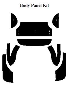 Chevy Insulation, QuietRide, AcoustiShield, Body Panel Kit,4 Door Sedan, 1955