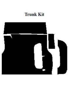 Chevy Insulation, QuietRide, AcoustiShield, Trunk Kit, Coupe, 1955
