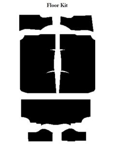 Chevy Insulation, QuietRide, AcoustiShield, Floor Kit, 4 Door Sedan, 1955