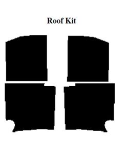 Chevy Insulation, QuietRide, AcoustiShield, Roof Kit, 4 Door Sedan, 1955