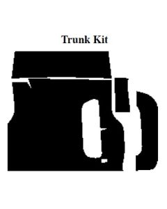 Chevy Insulation, QuietRide, AcoustiShield, Trunk Kit, 4 Door Sedan, 1955