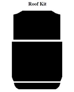 Chevy Insulation, QuietRide, AcoustiShield, Roof Kit, Station Wagon, 1955