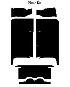 Chevy Insulation, QuietRide, AcoustiShield, Floor Kit, Station Wagon, 1956