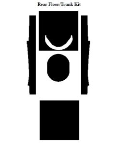 Chevy Insulation, QuietRide, AcoustiShield, Trunk Kit, Station Wagon, 1956