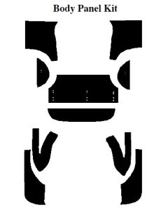 Chevy Insulation, QuietRide, AcoustiShield, Body Panel Kit,Coupe, 1957