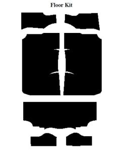 Chevy Insulation, QuietRide, AcoustiShield, Floor Kit, Coupe, 1957