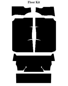 Chevy Insulation, QuietRide, AcoustiShield, Floor Kit, Convertible, 1957