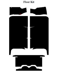 Chevy Insulation, QuietRide, AcoustiShield, Floor Kit, Nomad, 1957