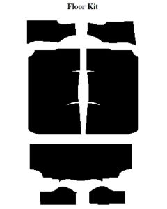 Chevy Insulation, QuietRide, AcoustiShield, Floor Kit, 4 Door Sedan, 1957