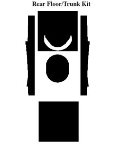 Chevy Insulation, QuietRide, AcoustiShield, Trunk Kit, Station Wagon, 1957