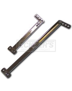 Chevy Liftgate Supports, For Station Wagon, Show Quality, Chrome, 1955-1957