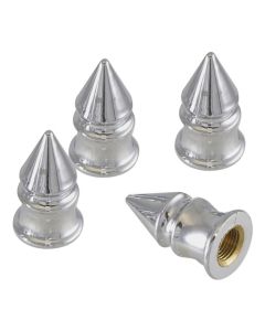Valve Stem Caps, Chrome Spike, Set of 4, 1955-1957