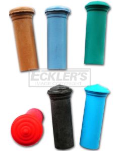 Chevy Interior Door Lock Knobs, Rubber, 1955-1957