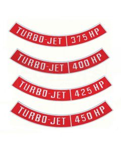 Chevy Air Cleaner Emblem, Turbo Jet, 1955-1957