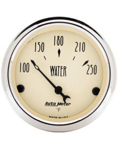 Chevy Autometer Temperature Gauge, Antique Beige Series, 1955-1957