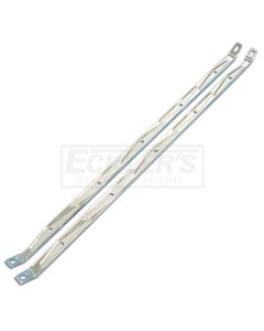 Chevy Hood Brace Supports, Billet, Polished Finish, 1956