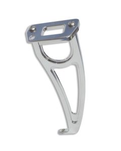 Chevy Hood Latch Plate & Support, Machine Finish, 1955