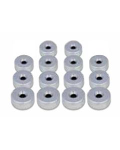 Chevy Body Mount Covers, Billet Aluminum, 14 Piece Set, Machined Finish, Eddie Motorsports,  1955-1957