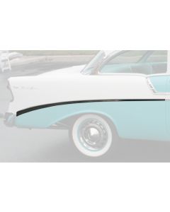 Rear Quarter Molding, Bel Air, 2 Dr,RH, Show, 1956