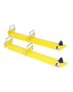 Classic Chevy Universal Traction Bar, Yellow Powder Coat, 1955-1957