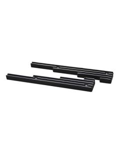 Billet Aluminum 9.5 MM Wire Loom Set, Finned, Black