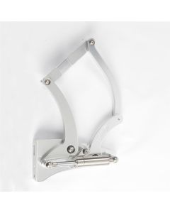 Classic Chevy - Billet Aluminum Hood Hinges, Clear Anodized, Steel Hood, 1955-1957