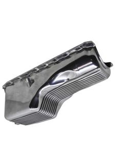 Aluminum Oil Pan, Finned, Polished Big Block