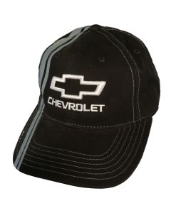 Chevy Bowtie Stripe Cap - Black